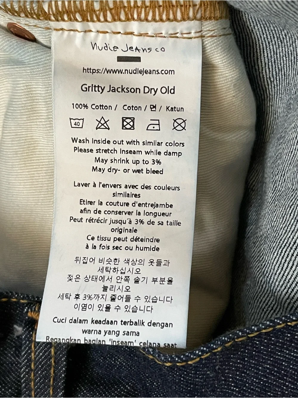 Nudie Jeans Indigo Straight Men’s Denim